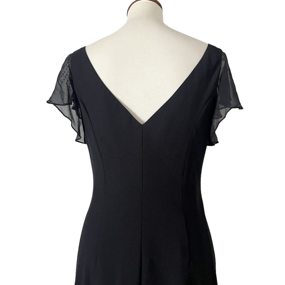 Jones New York Chiffon‎ Beaded Sparkle in Black - Picture 8 of 12